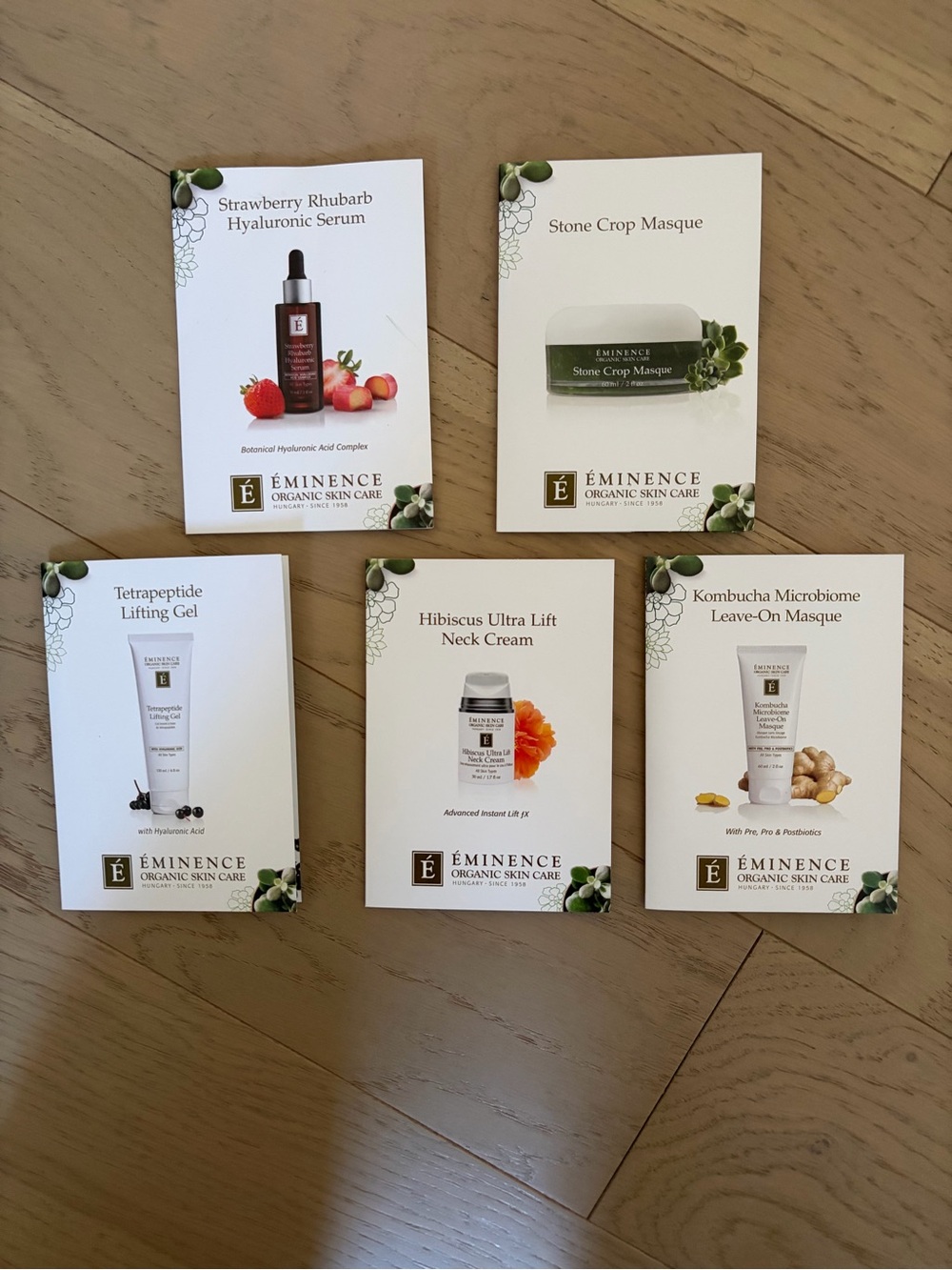 NWT Éminence Skincare Samples, pack of 5